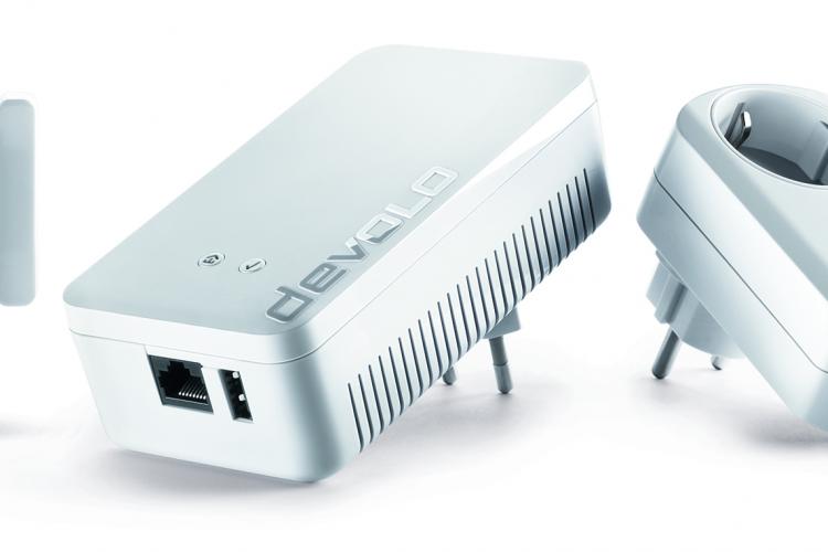 Devolo dLAN 500 WiFi Adapter, Home Control Luftfeuchtigkeitsmelder, Wassermelder