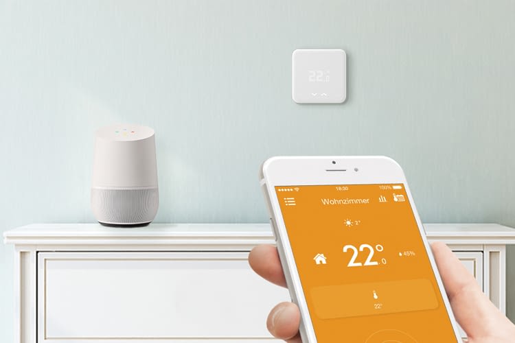 Kompatibel mit HomeKit, Echo und Google Home: tado° appgesteuertes Heizungsthermostat