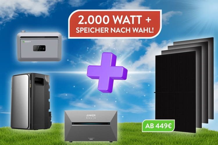 Bei tepto gibt es das MaxPower Balkonkraftwerk im Angebot. Zur Auswahl stehen auch die besten Speicher auf dem Markt
