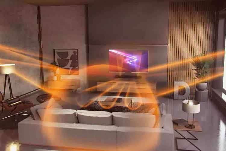 Die JBL Bar 5.0 Multibeam sorgt für virtuellen Dolby Atmos-Raumklang