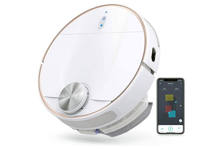 In der Smartphone App können Nutzer verfolgen, wo Anker eufy RoboVac L70 Hybrid gerade saugt (blaue Linie)