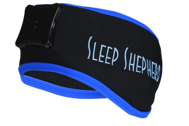 Sleep Shepherd Blue Stirnband mit EEG-Sensoren zur Schlafüberwachung