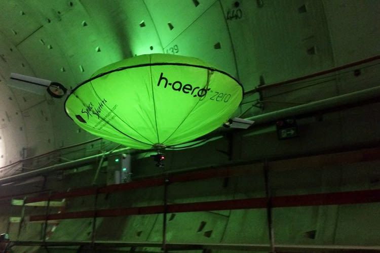 Das hybride Flugsystem h-aero kann auch zur Tunnelerkundung genutzt werden