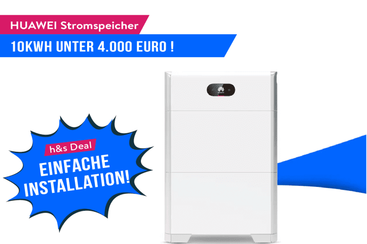 Bei Solarhandel24.de gibt es den 10kWh Huawei Luna2000 Stromspeicher für unter 4.000 Euro!