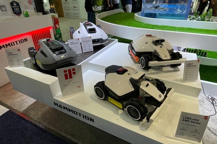 Unter anderem Mammotion hat auf der CES neue Mähroboter Modelle vorgestellt