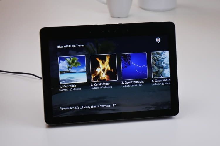 Echo Show bietet viele verschiedene Bildschirmschoner zu Auswahl