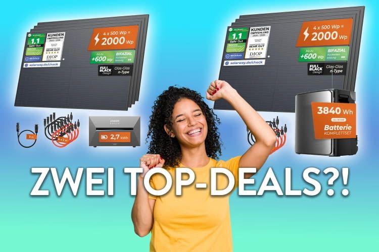 Bei Solarway bieten sich jetzt gleich zwei Top BKW Deals an!