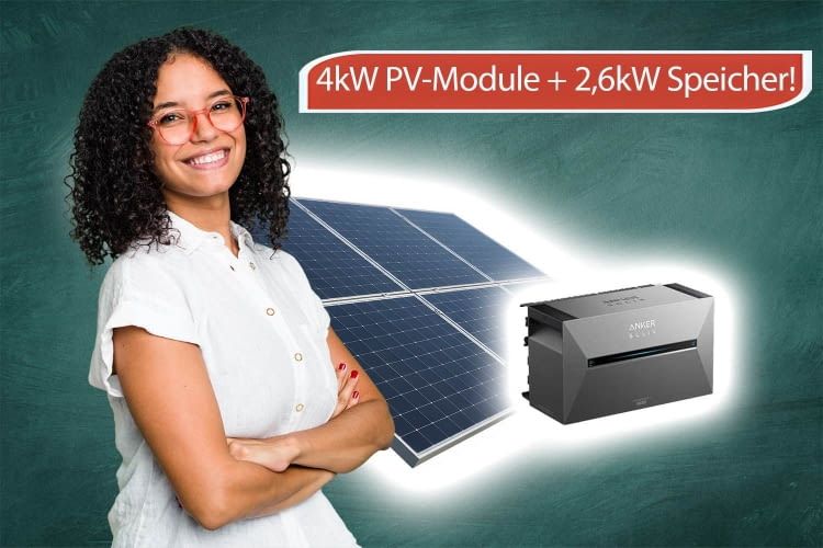 Anker SOLIX 3 Pro gibt es bei Solago günstig im Set mit 4000 Watt PV-Modulen