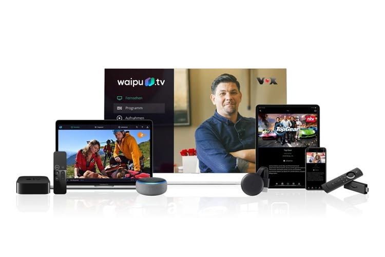 waipu.tv Inhalte sind über viele verschiedene Geräte abrufbar