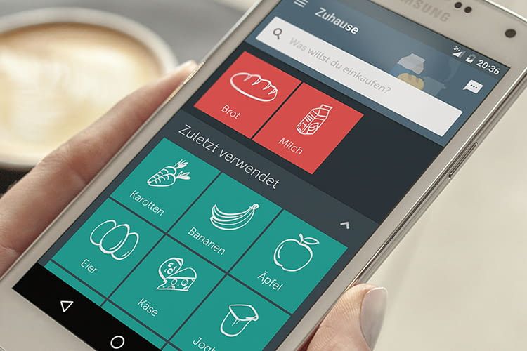Die Bring! Smartphone-App macht das Zusammenstellen einer Einkaufsliste einfach