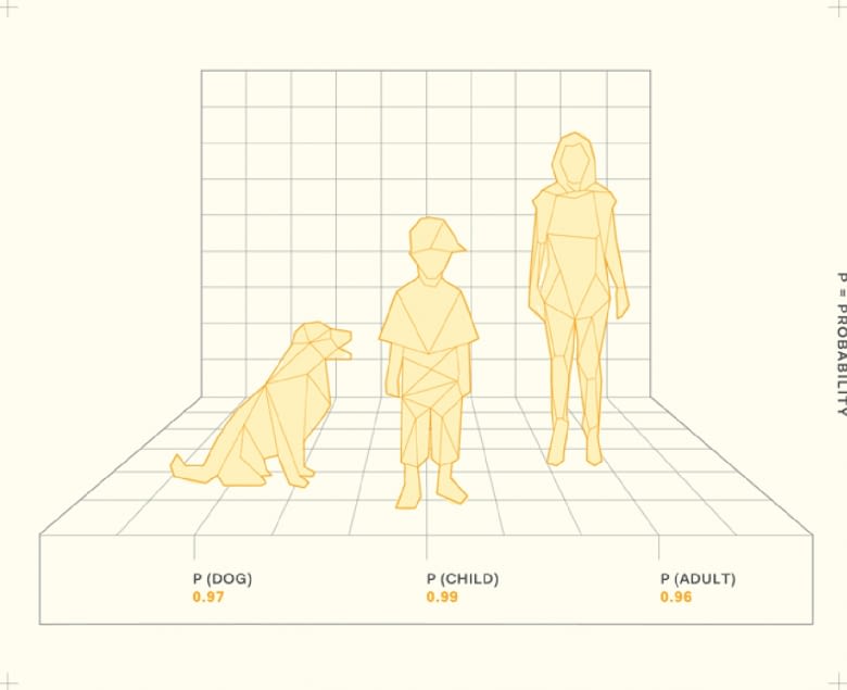 Durch 3D-Technologie mit Computer Vision wird ermittelt, wer genau vor der Linse steht: Haustier oder Kind, Familienmitglied oder unbekannte Person