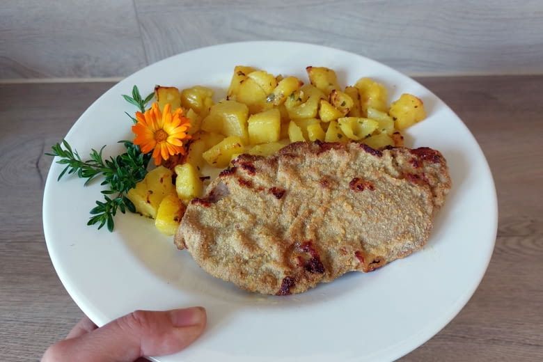 Dieses Gericht (mit Ausnahme der Kräuter) stammt komplett aus dem Air Fryer