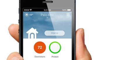 Nest Rauchmelder Smartphone App Anzeige