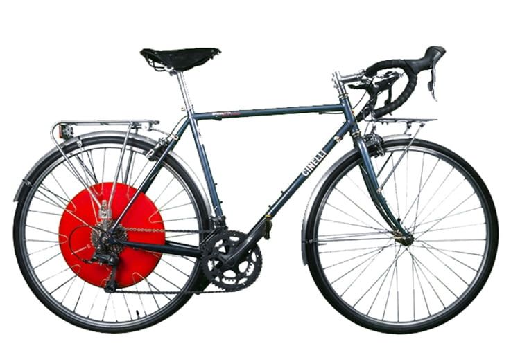 Copenhagen Wheel macht fast jedes Rad zum E-Bike, hier ein Cinelli