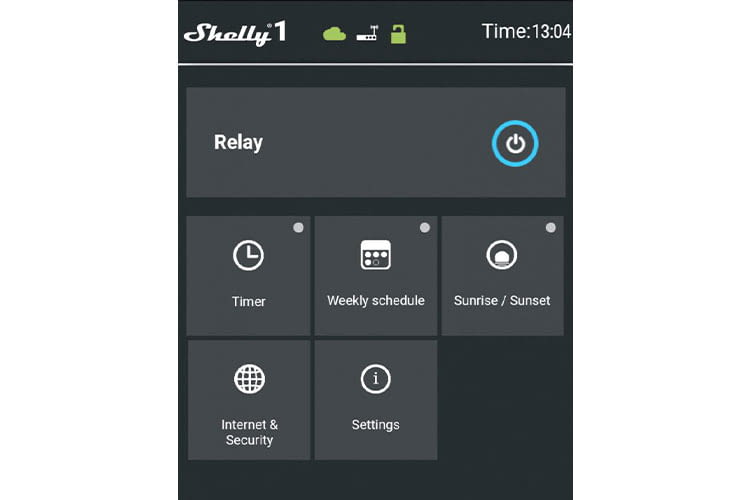 Im Menue der Shelly-App können Nutzer verbunden Geräte einfach bedienen