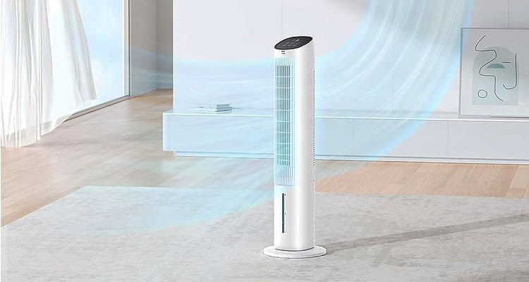 Der Dreo Luftkühler ist alternativ auch mit schwarzem Gehäuse erhältlich