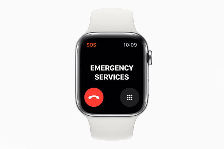 Apple Watch Series 5 hat eine internationale Notruf-Funktion, über die im Ernstfall Hilfe angefordert werden kann
