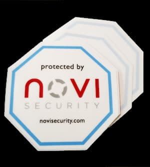 protected by novi Security Sticker - Smart Home