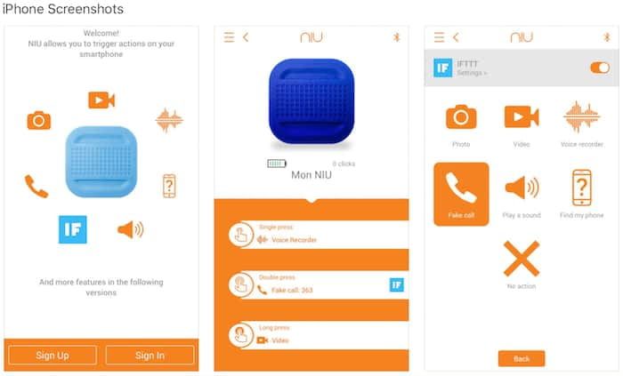 NIU Smart Button App von NodOn