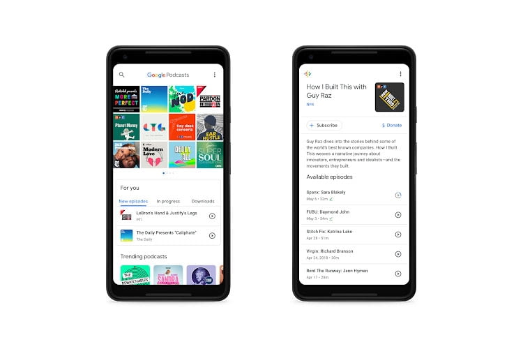 Die Google Podcast App hat Google Assistant integriert