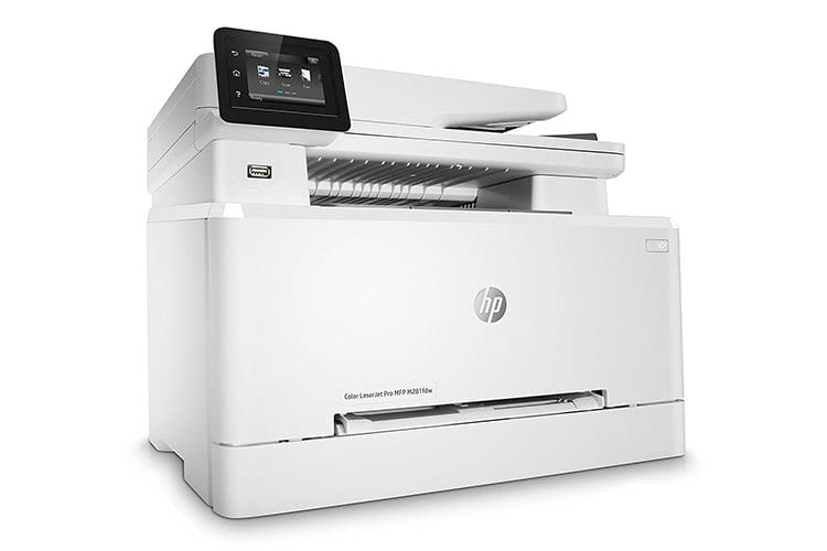 Der HP Color LaserJet Pro-MFP M281fdw druckt, scannt, kopiert und faxt