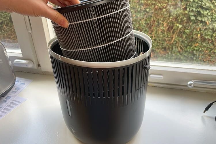 Der HEPA-Filter des Philips Series 5000 dient als Befeuchtungspad