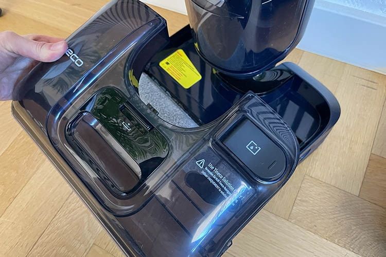 Der Frischwassertank des Tineco ist mit 1 Liter besonders umfangreich