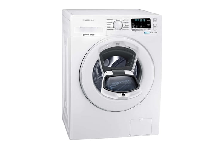Die Samsung WW80K5400WW/EG Waschmaschine fasst bis zu 8 Kilogramm Wäsche
