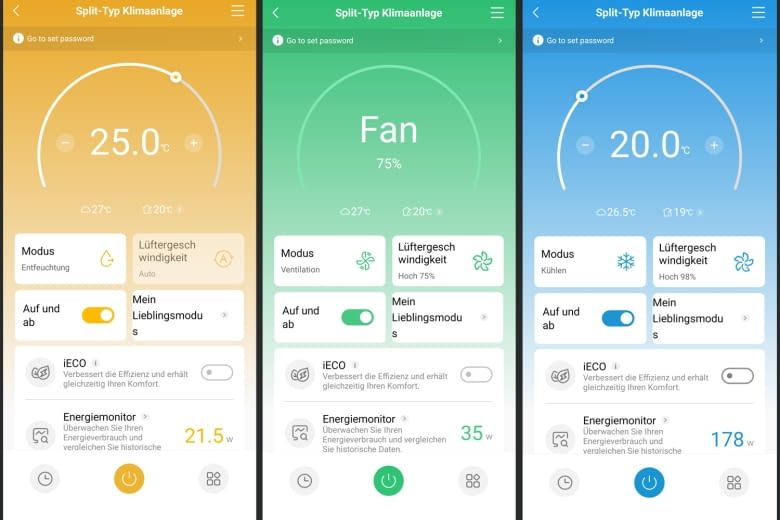 Unsere Screenshots zeigen einige der praktischen App-Funktionen