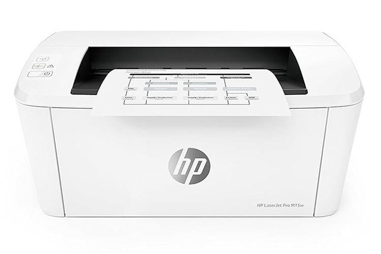 HP LaserJet Pro M15w schafft bis zu 19 Seiten in der Minute