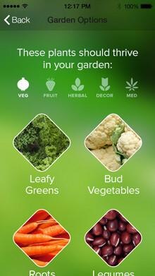 Edyn Smart Garden System - Abbildung der Smartphone App