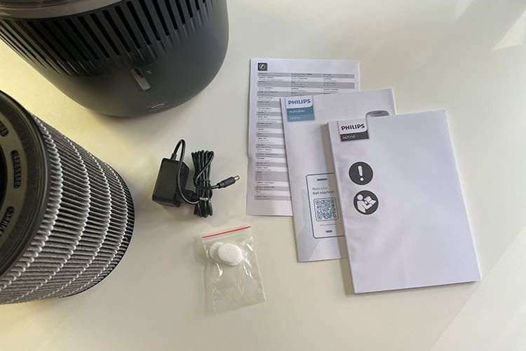 Der Philips Luftbefeuchter kommt mit ausreichendem Zubehör