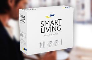 Abbildung des EWE smart living Paket zur intelligenten Haussteuerung