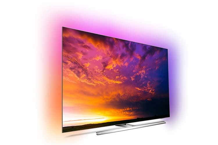 Der OLED-TV Philips OLED854 bietet dreiseitiges Ambilight mit Weckfunktion und simuliertem Sonnenaufgang