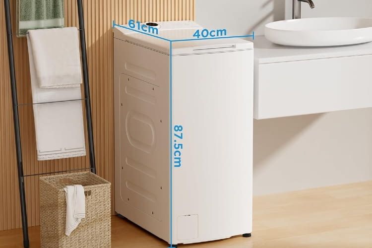 Midea hat einen hochwertigen und platzsparend Toplader mit Dampffunktion im Sortiment
