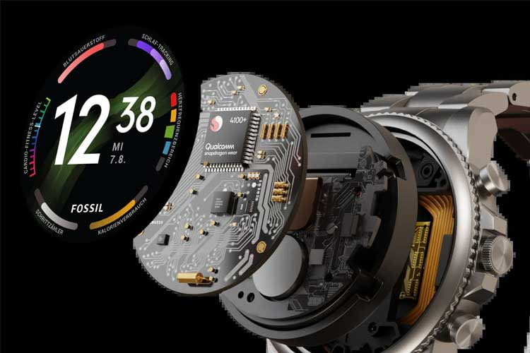 Die Fossil Smartwatch Generation 6 arbeitet mit der Snapdragon Wear 4100+ Plattform
