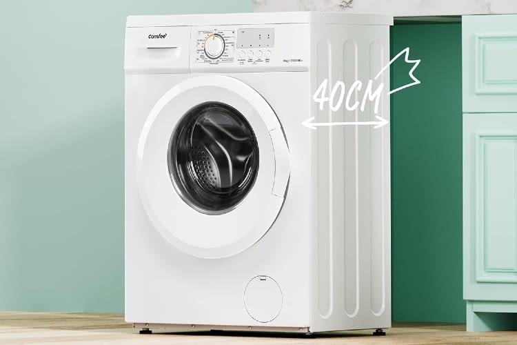 Günstig und platzsparend ist auch die Comfee Waschmaschine