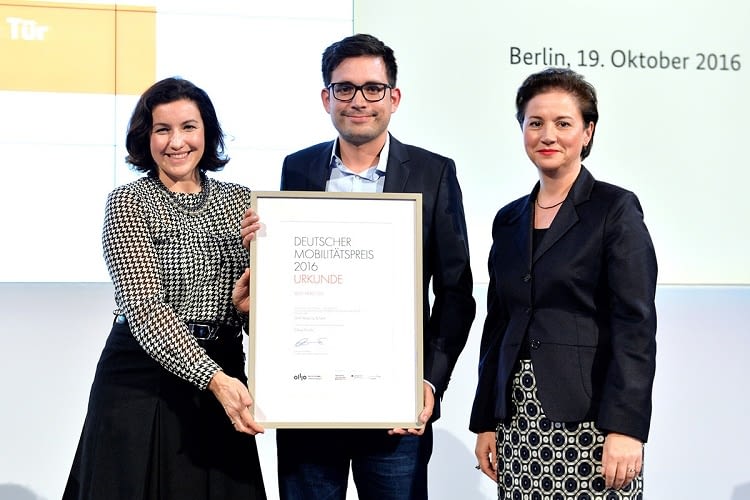 CleverShuttle gewann im letzten Jahr den deutschen Mobilitätspreis
