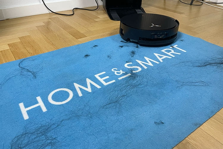 Auch den Teppich-Test bestand der DEEBOT insgesamt gut