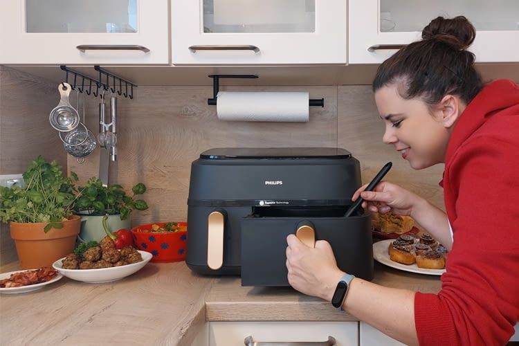 Alle Speisen auf diesem Bild haben wir im Airfryer zubereitet