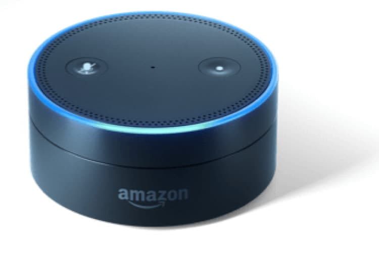 Die Amazon Echo Dot Lautsprecherbox mit Alexa Funktionalität