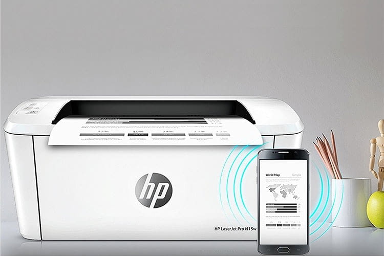 Die Installation und Bedienung von HP LaserJet Pro M15w erfolgt via der HP Smart App 