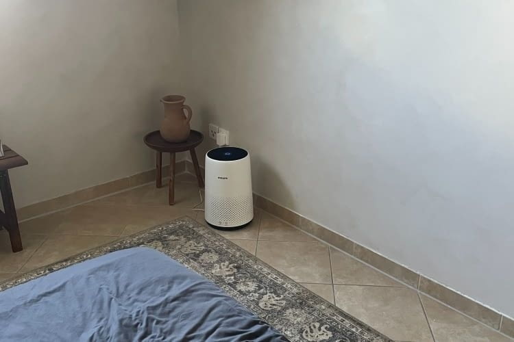Aufgrund seiner leisen Arbeitsweise ist der Serie 800 Luftreiniger auch für das Schlafzimmer geeignet.