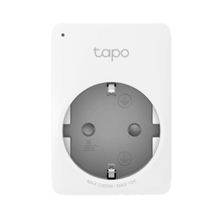 Mini Steckdose Tapo P100: Das LED-Lämpchen oben links gibt den Betriebszustand wieder