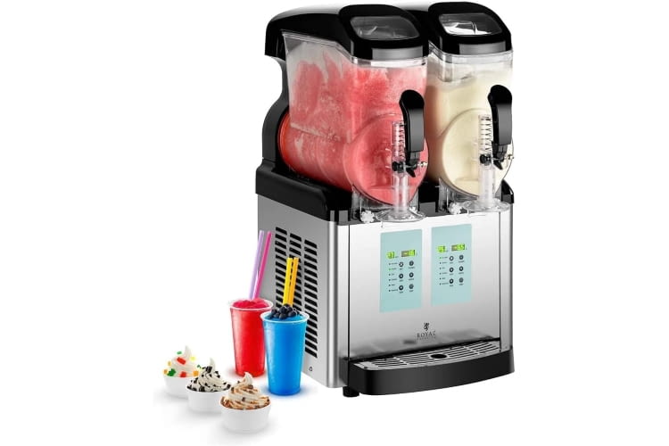 Die professionelle Slushmaschine von Royal Catering produziert Slushies in großen Mengen