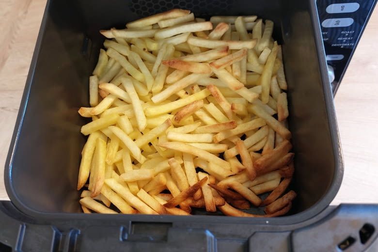 Mit den Pommes waren wir in diesem Test-Durchlauf nicht zufrieden