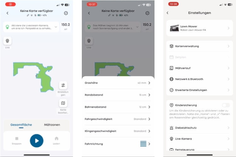 Die eufy App ist übersichtlich und bietet viele neue Einstellungsmöglichkeiten