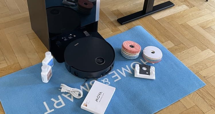 Der Saugroboter Mobius 60 bietet eine Auswahl an Mopps