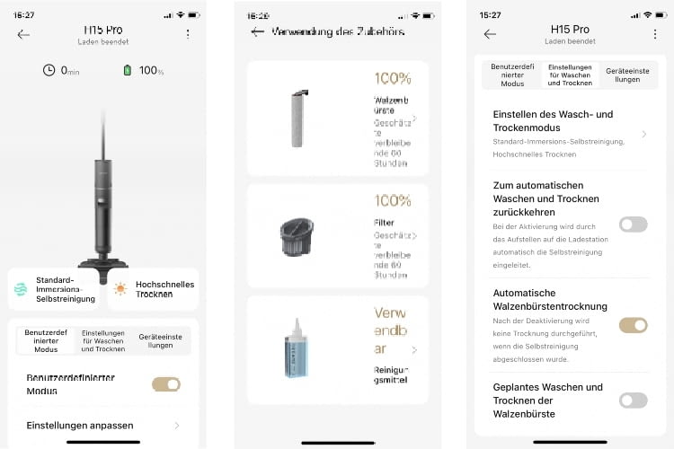 Die Dreamehome App ist sehr übersichtlich