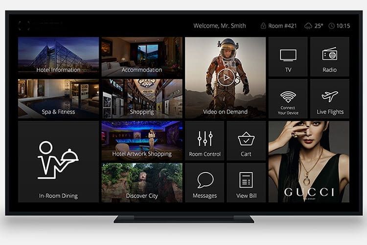 Auch für Smart TVs steht eine BLACK NOVA App bereit, über die sich das Smart Home steuern lässt